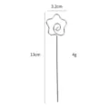 Stainless steel flower cocktail pick fruit fork appetizer toothpick cocktail garnish bar tool - Natural Color Star Style