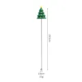 Roerstaafje cocktail roerlepel van roestvrij staal kerstboom design 19,5cm lang nieuw - Kerstboom Stijl (Kerstpop Roerstaaf) / Zilver
