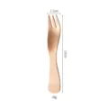 Stainless steel dessert spork rose gold fruit cake fork with size 12cm kitchen tableware - Rose Gold