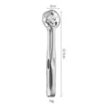Pinza per alimenti in acciaio inox nido d'ape pane barbecue cucina attrezzo 22.5cm - Pinza a sfera colore naturale