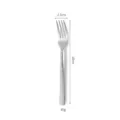 Stainless steel hammered dinner fork, 18cm luxury western tableware single variant piece. - Silver Medium Fork