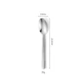 Stainless steel hammered spoon, silver finish dining kitchen tableware variant option. - Silver Small Spoon