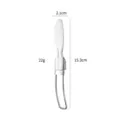 Parte di ricambio per posate pieghevoli in acciaio inox 304, utensile da esterno compatto. - Coltelli pieghevoli