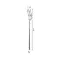 Stainless steel western style dinner fork long handle table fork kitchen silverware tool - 19cm/30g