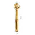 Pinza per alimenti in acciaio inossidabile dorato con design a nido d ape barbecue 22.5cm - Pinze sferiche dorate