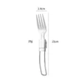 Forchetta pieghevole in acciaio inossidabile portatile, lunghezza 15cm, larghezza 2.4cm, 20g. - Forchette pieghevoli