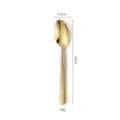 Gold stainless steel hammered dinner spoon 18cm luxury flatware kitchen utensils - Gold Medium Spoon