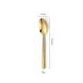 Gold stainless steel hammered spoon, 15.5cm long kitchen dinnerware for western table. - Gold Small Spoon