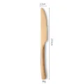 Rose gold stainless steel dinner knife with hammered handle, premium kitchen tableware. - Rose Gold Steak Knife