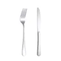 Roestvrijstalen bestekset bestaande uit vork en mes variant voor de keuken tafel set - Mes en vork 2-delige set / Natuurlijk