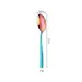 Bunter gehämmert Edelstahl Löffel 17cm Küche Essgeschirr modernes Metall Besteck Besteckteil - Kleiner Löffel / AB-Farbe