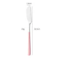 RVS botermesje met roze handvat 16.5cm boter spreader keuken gereedschap tool item - Roze en zilveren botermes