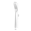 Edelstahl Essgabel mit 20 cm Länge und 43 g Gewicht für eine elegante Tischdekoration. - Silberne Tafelgabel