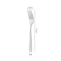 Edelstahl westliche Abendessen Gabel mit ergonomischem Griff, langlebiges Besteck Werkzeug. - Silberne Kleine Gabel