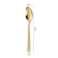 Goldener Edelstahl Esslöffel 20cm Länge 47g Gewicht moderne Küchen Besteck Löffel - Goldener Löffel