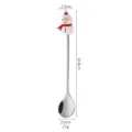 Neuer Weihnachten Schneemann Edelstahl Kaffeelöffel süßes Feiertagsgeschirr Geschenk 16.8cm - Schneemann Löffel / Silber