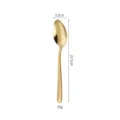 Eleganter goldener Edelstahl Esslöffel für die westliche Küche, glänzendes Design 16.5cm. - Goldener Kleiner Löffel