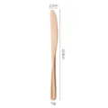 Elegantes Steakmesser aus Edelstahl in Roségold mit ergonomischem Rillengriff-Design. - Tafelmesser / Roségold