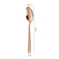 Roségolden Esslöffel aus Edelstahl, eleganter Suppenlöffel für Küche und Esstisch. - Tafellöffel / Roségold