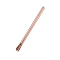 Cuchara pajita de acero inoxidable oro rosa, pajita de metal duradera para batidos. - Rosa oro