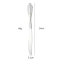 Cuchillo para carne retro europeo de acero inoxidable con mango grabado, 24 cm, 86 g. - Cuchillo real plateado