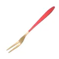 Stainless steel fruit fork dessert cake small fork creative cute home salad fork red gold - Fork / Rose Gold Red
