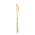Goldenes Steakmesser aus Edelstahl, elegantes Besteck für eine moderne Tischdekoration. - Steakmesser aus reinem Gold