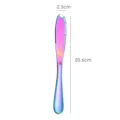 Rainbow Stainless Steel Butter Knife Multi-functional Cheese Spreader with Holes for Kitchen - Rainbow Cheese Knife