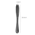 Zwarte botermes van roestvrij staal en kaasgespreider met gaten 20.6cm keukenhulpmiddel - Zwart Kaasmes