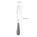 Roestvrijstalen botermes en kaasmes met gaten, handig keuken smeerwerktuig 20.6cm lang. - Zwart-zilveren kaasmes