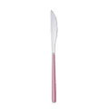 Rosa Griff Edelstahl Steakmesser, elegantes westliches Ess-Tischmesser fuer die Kueche. - Rosa-silbernes Steakmesser