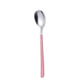Edelstahl Esslöffel mit rosafarbenem Griff modernes koreanisches Design Besteck Küchenutensil - Rosa-silberner Esslöffel