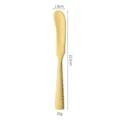Gouden 304 roestvrijstalen botermes met gehamerd handvat, 15,5 cm brood jam smeermes mes. - Goud
