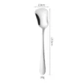 Cuillère à Dessert en Acier Inoxydable Forme Courge Créative Cuillère à Café 13.5cm - 1 Pièce / Argent