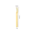 Gold stainless steel fruit fork, minimalist dessert fork with dimensions 12.5cm length. - Single Pack / Gold