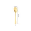 Gold matte stainless steel mini spoon, small coffee stirring spoon 9.5cm length. - 9cm Small Gold Spoon