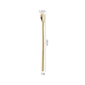 Gold long handled stirring spoon coffee tea spoon stainless steel tableware 14cm - Round Tail Style / 14cm / Gold