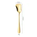 Cuillère à dessert dorée en acier inoxydable forme gourde, cuillère à café créative 13.5cm - 1 Pièce / Or