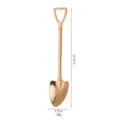 Stainless steel shovel spoon rose gold creative coffee dessert ice cream spoon variant - Rose Gold Pointed Shovel Spoon