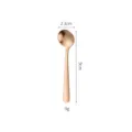 Rose gold 304 stainless steel small seasoning spoon, cute coffee stirring spoon for kitchen. - Small Round Spoon / 9cm Version / Rose Gold