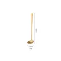 Cuchara larga de acero inoxidable para bar restaurante condimento y miel medida. - Corto (18cm) / Dorado