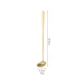 Cuchara larga de acero inoxidable dorada para postre miel vajilla cocina 24.5cm - Medio (24.5cm) / Dorado