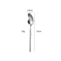 Polished stainless steel slim waist dinner spoon, 15cm long elegant western tableware. - Small Spoon / Natural