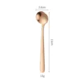 Rose gold 304 stainless steel coffee spoon, cute small seasoning spoon, 11cm length. - Small Round Spoon / 11cm / Rose Gold
