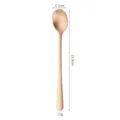 Matte stainless steel small spoon coffee mixing spoon dessert spoon length 13.5cm daily use. - Large Rose Gold Spoons (13cm)