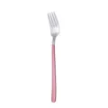 Edelstahl Essgabel mit rosa Griff elegante westliche Geschirr Einzelstück Tischgabel - Rosa Silber Gabel