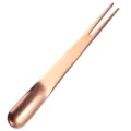 Stainless steel dual-purpose spoon and fork, creative rose gold tableware for fruit and dessert. - Rose Gold Fork