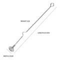 Stainless steel stirring bar, 25.5cm long bar spoon, long handle coffee cocktail tool. - Silver Stirring Rod