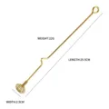 Stainless steel long handle stirring rod for cocktail coffee milk tea bar tool gold finish - Gold Stirring Rod