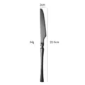 Black Stainless Steel Steak Knife Sleek Ergonomic Handle Glossy Finish Variant - Steak Knife / Black